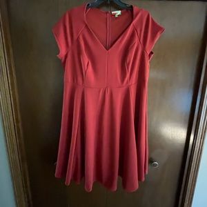 Dark red Modcloth dress